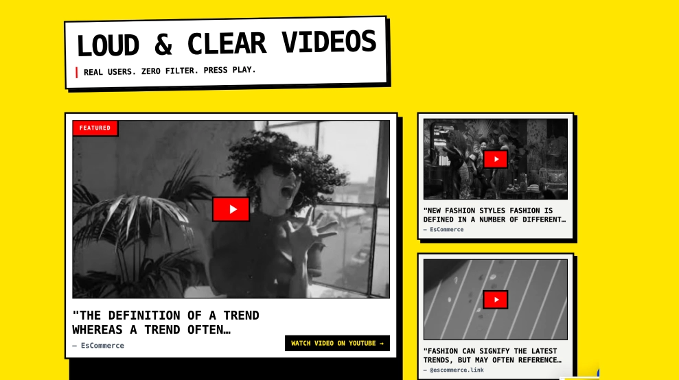 Futuristic Video Gallery