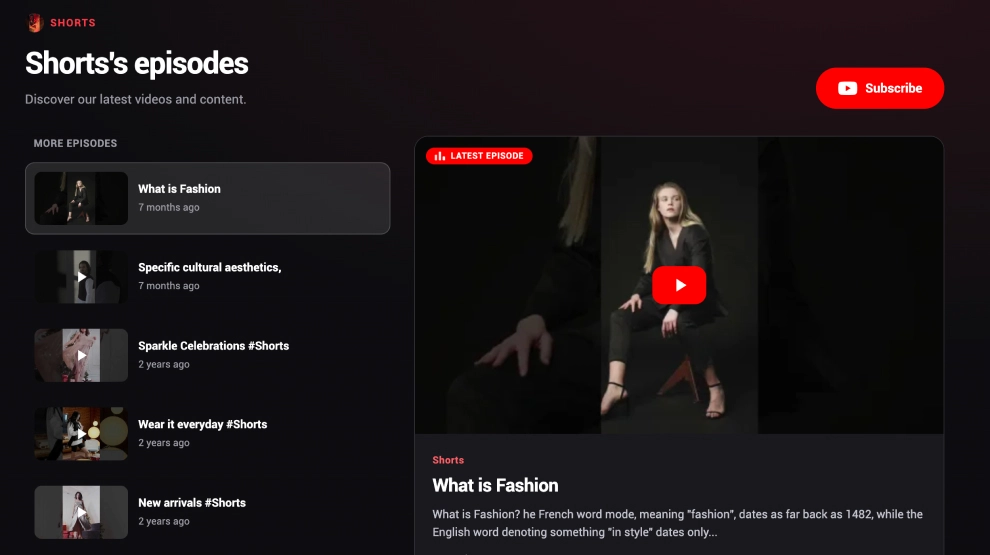 YouTube Playlist Podcast Widget
