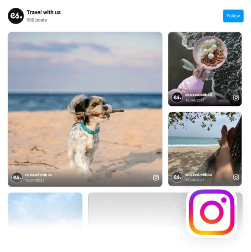 Classic Instagram Collage Widget