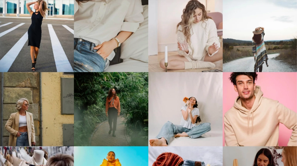 Widget de cuadrícula social de Instagram estática