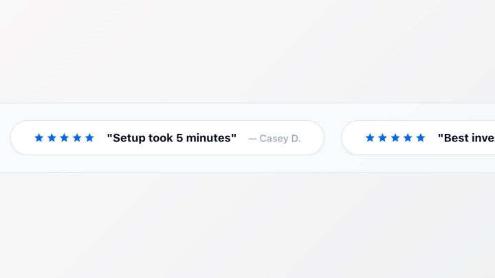 Review Ticker Banner