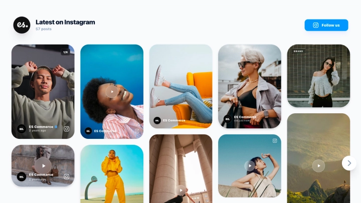 Instagram Masonry Slider Widget