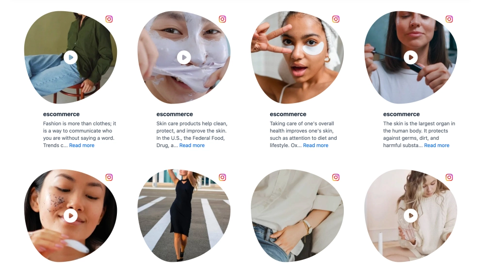 Instagram Bubble Grid