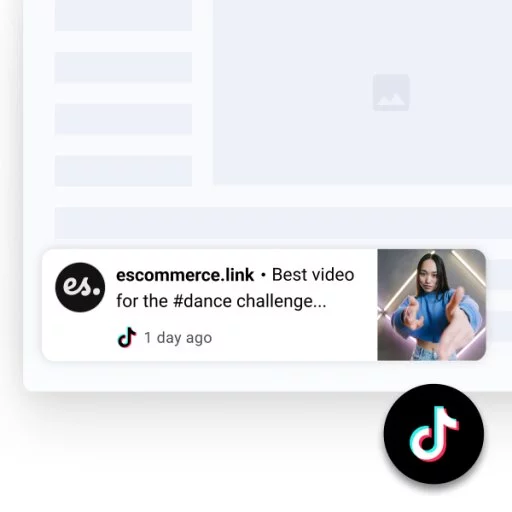 Latest TikTok Videos Widget