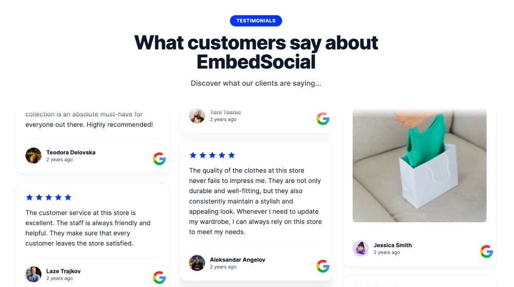 Waterfall Testimonials Page