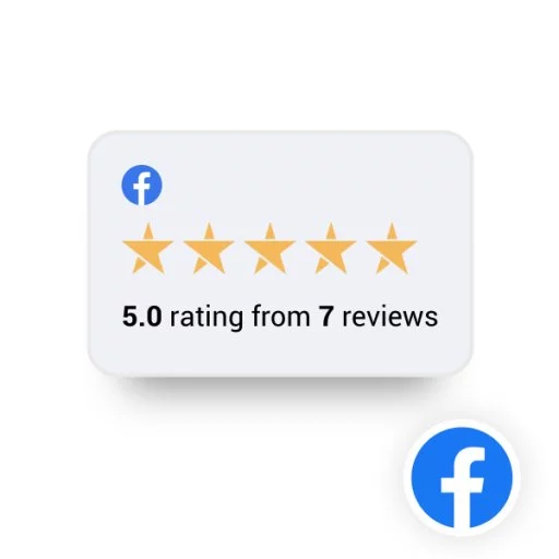 Modern Facebook Reviews Badge