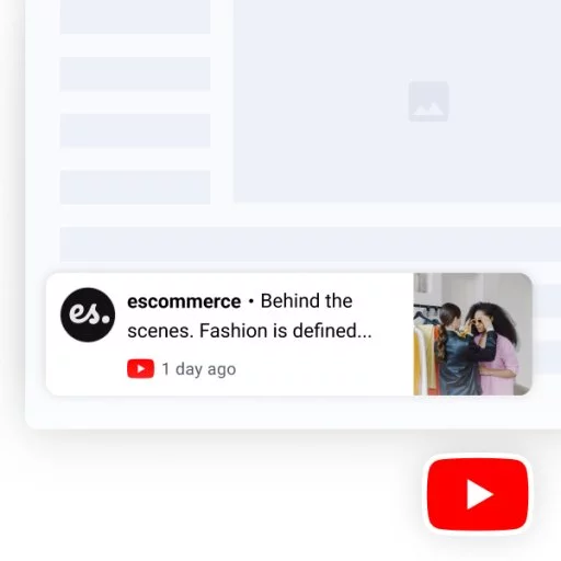 Latest YouTube Videos Popup Widget