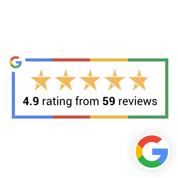 Google Reviews Badge With Modern Border