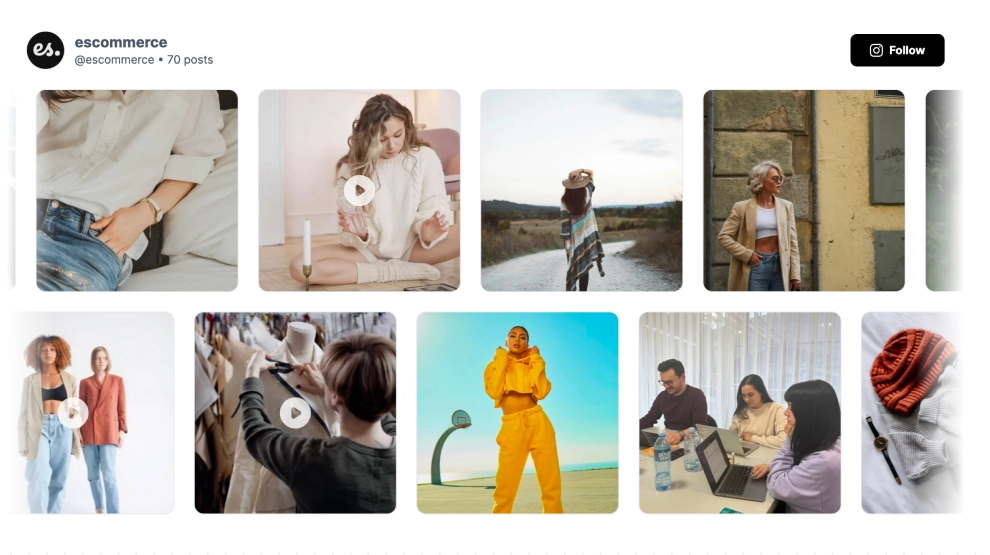 Instagram Gallery Slider