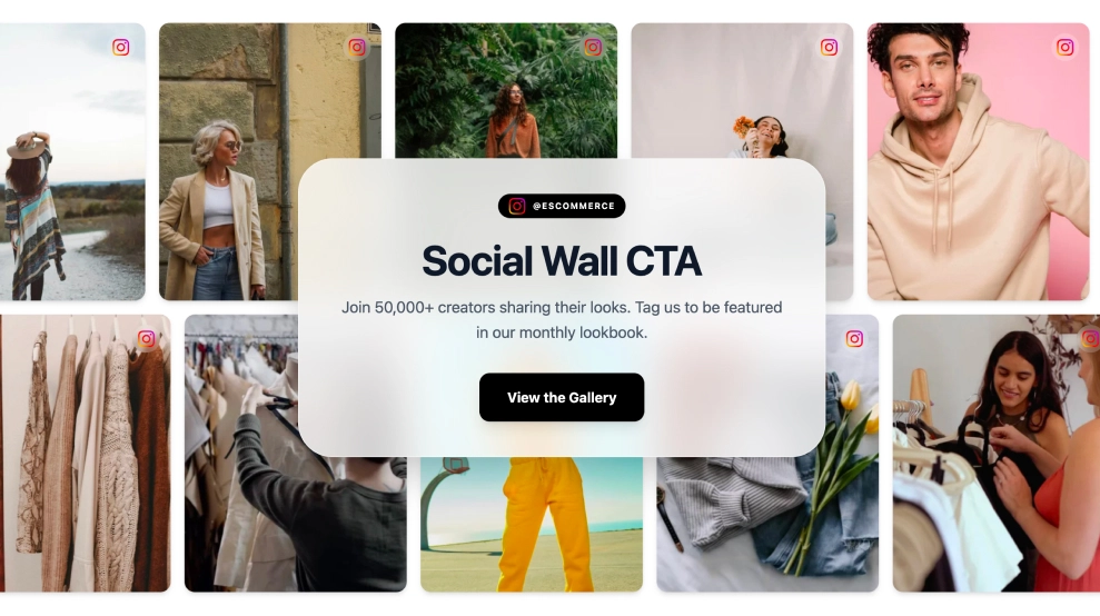 Social Wall CTA
