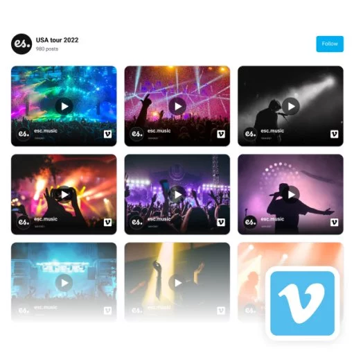 Vimeo Video Feed Widget