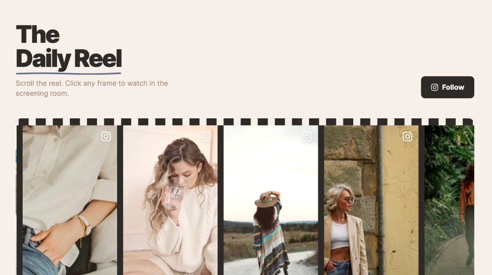 Instagram Reels Slider Widget