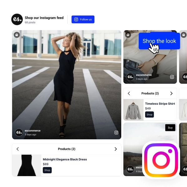 Free Shoppable Instagram Widget - Collage