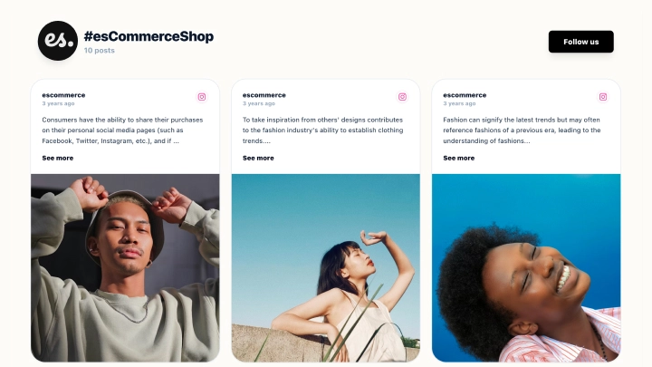Classic Instagram Hashtag Feed Widget