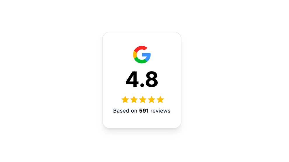 Google Average Rating Badge