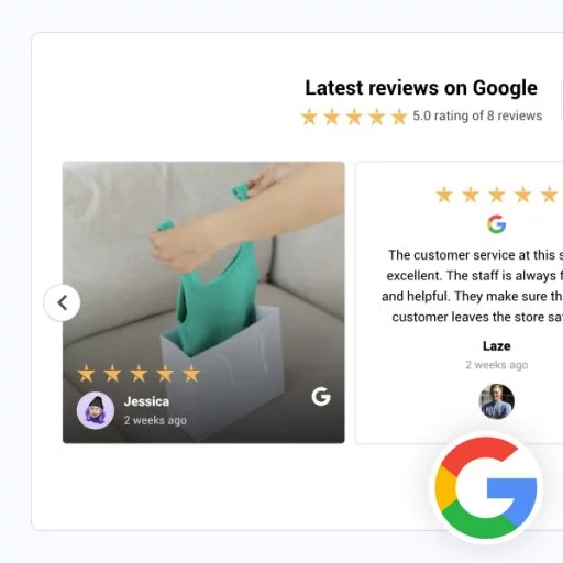 Google Reviews Photo Slider