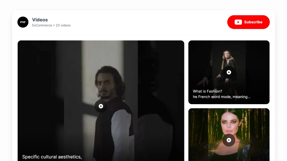YouTube Video Collage Widget