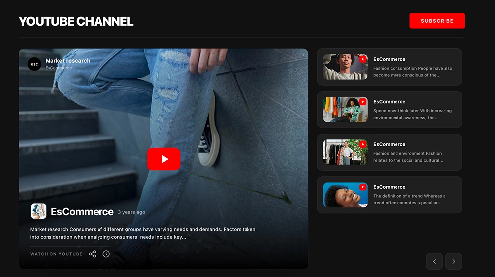 Livestream YouTube Widget