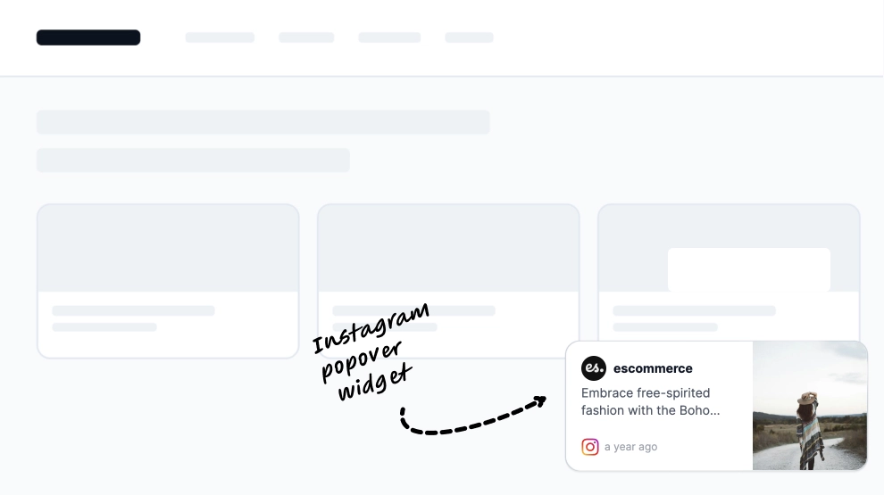 Latest Instagram Posts Popup Widget