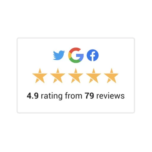 Social Media Reviews Badge