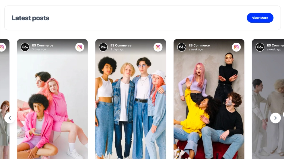 Classic Instagram Stories And Posts Slider Widget