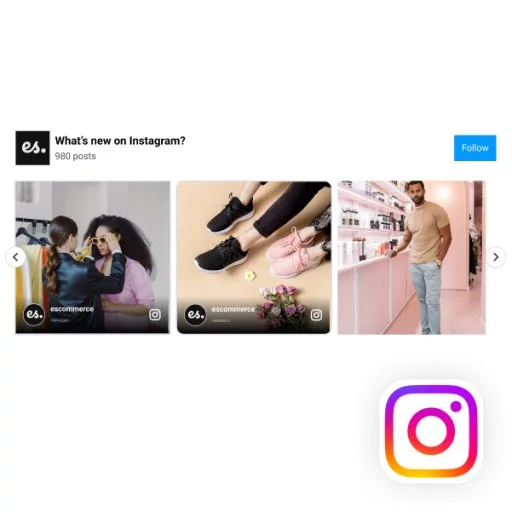 Flat Instagram Slider Widget