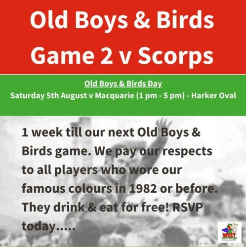 Photo post from Western Suburbs Rosellas.