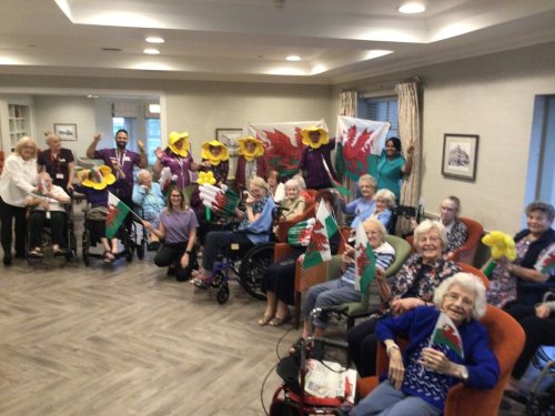 Carousel post from Llys Cyncoed Care Home.