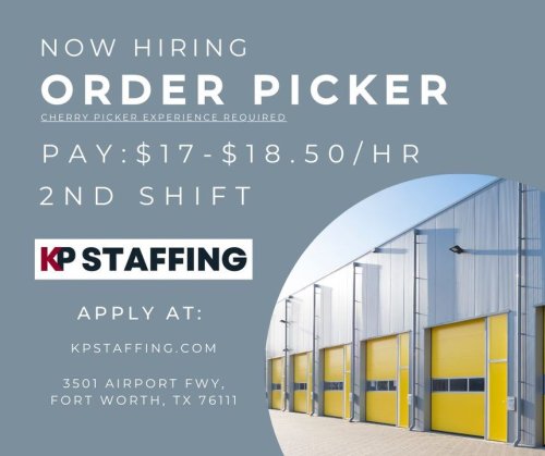 Photo post from KP Staffing Agency (Fort Worth Branch).
