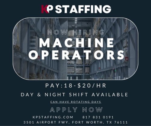 Photo post from KP Staffing Agency (Fort Worth Branch).