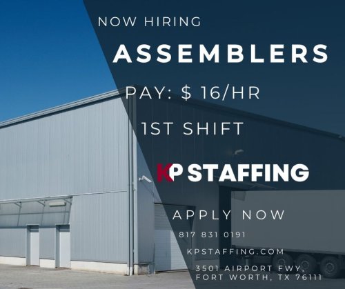 Photo post from KP Staffing Agency (Fort Worth Branch).