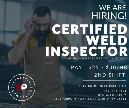 Photo post from KP Staffing Agency (Fort Worth Branch).