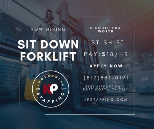 Photo post from KP Staffing Agency (Fort Worth Branch).