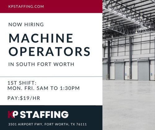 Photo post from KP Staffing Agency (Fort Worth Branch).
