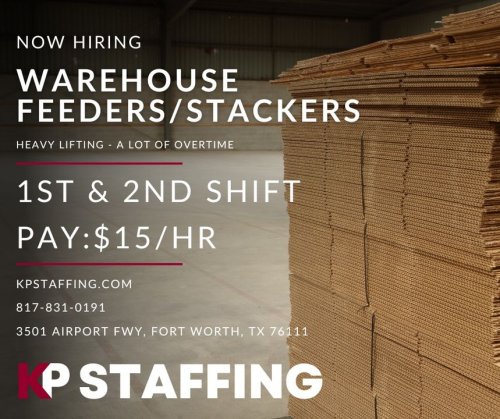 Photo post from KP Staffing Agency (Fort Worth Branch).