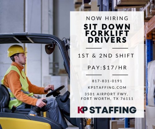 Photo post from KP Staffing Agency (Fort Worth Branch).