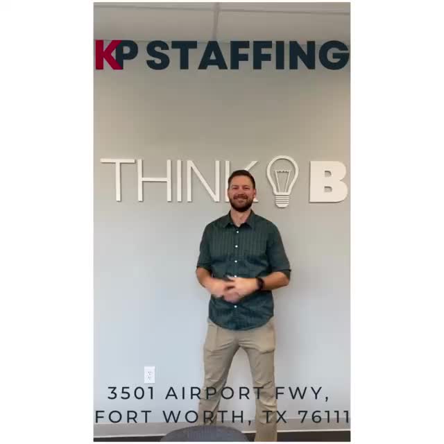 Video post from KP Staffing Agency (Fort Worth Branch).