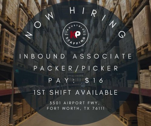 Photo post from KP Staffing Agency (Fort Worth Branch).