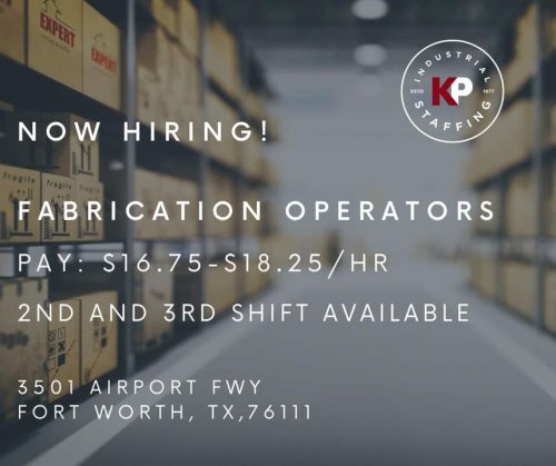 Photo post from KP Staffing Agency (Fort Worth Branch).