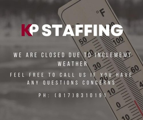 Photo post from KP Staffing Agency (Fort Worth Branch).