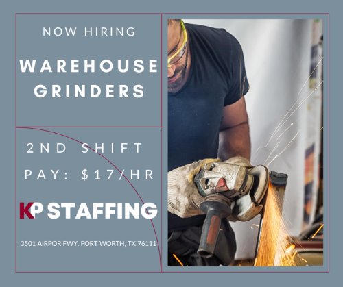 Photo post from KP Staffing Agency (Fort Worth Branch).