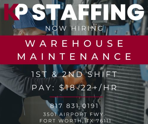 Photo post from KP Staffing Agency (Fort Worth Branch).