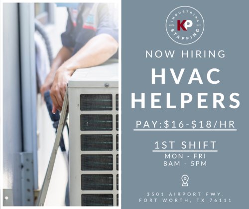 Photo post from KP Staffing Agency (Fort Worth Branch).