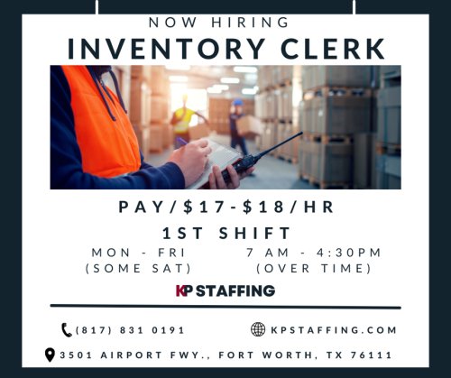 Photo post from KP Staffing Agency (Fort Worth Branch).