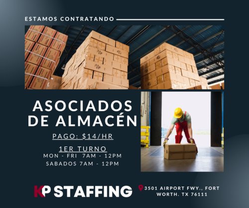 Photo post from KP Staffing Agency (Fort Worth Branch).