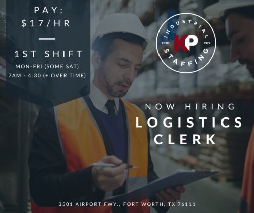 Photo post from KP Staffing Agency (Fort Worth Branch).