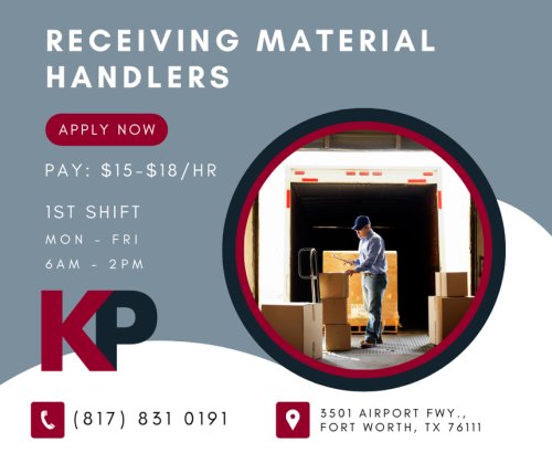 Photo post from KP Staffing Agency (Fort Worth Branch).
