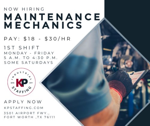 Photo post from KP Staffing Agency (Fort Worth Branch).