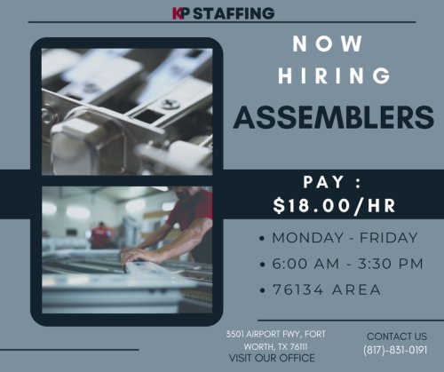 Photo post from KP Staffing Agency (Fort Worth Branch).