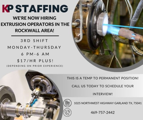 Photo post from KP Staffing Agency (Garland Branch).